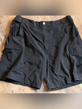 Men's Reel Legends Black Fishing Outdoor Shorts Sz Large 38-40